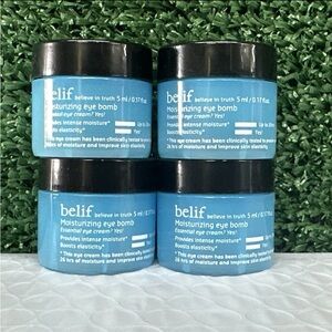 4x New Belif Moisturizing Eye Bomb Essential eye Cream Mini 5ml / 0.17oz each